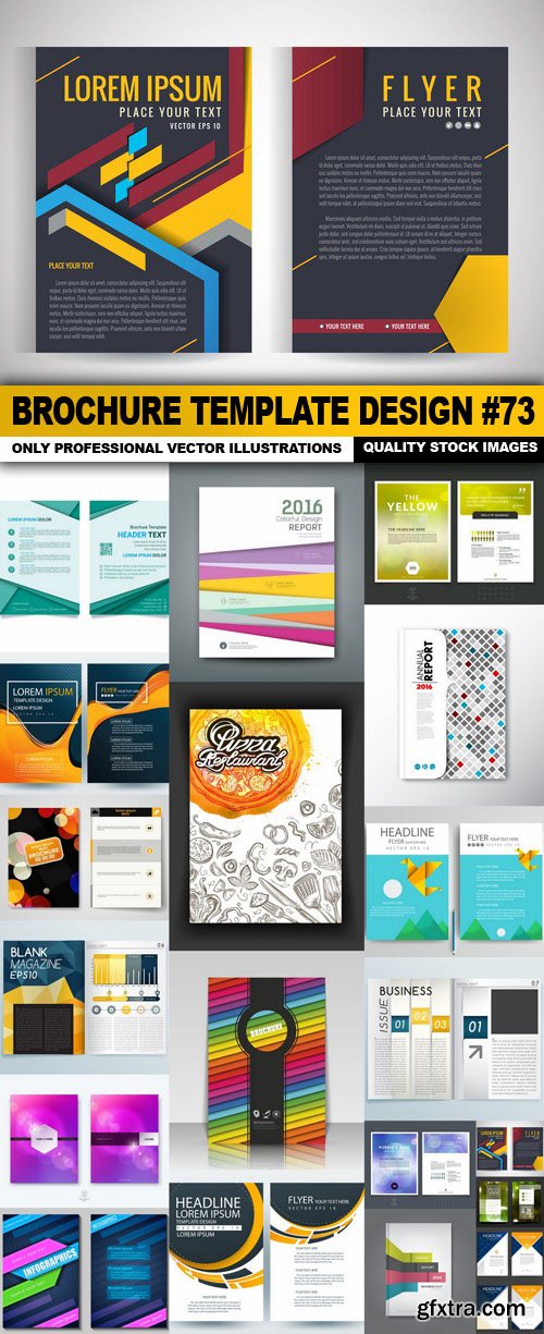 Brochure Template Design #73 - 20 Vector