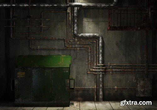 grunge industrial background 14X JPEG