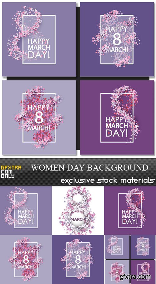 Women day Background - 6 EPS