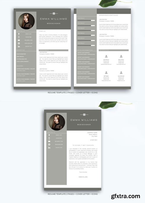 Resume template for MS Word - CM 208265