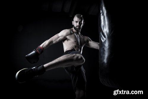 Collection of sport sportsman kickboxer kickboxing 25 HQ Jpeg