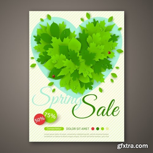 Collection of vector discount sticker picture flyer banner 25 EPS