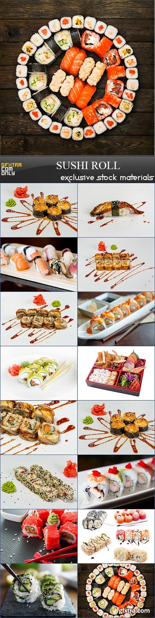 Sushi roll, 15  x  UHQ JPEG