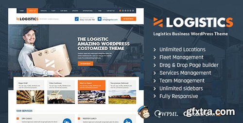 ThemeForest - Logistics v1.1 - Transportation Warehousing WP Theme - 13066327