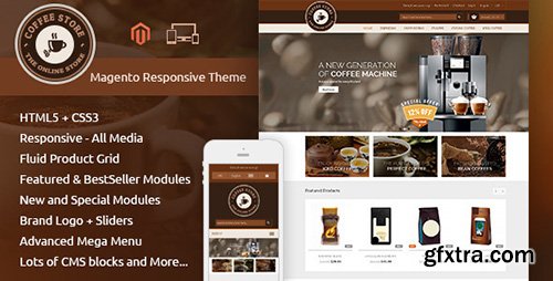 ThemeForest - Coffee - Magento Responsive Theme (Update: 4 November 15) - 9604892