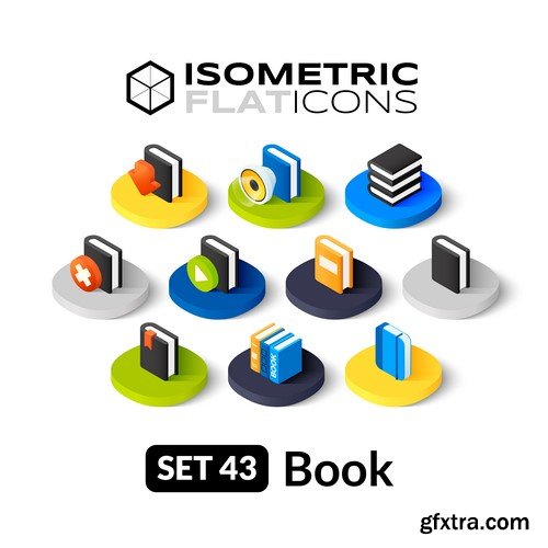 Isometric Flat Icons - 20x EPS