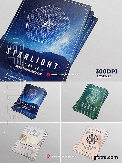 CM - Geometric Flyers Bundle 542425