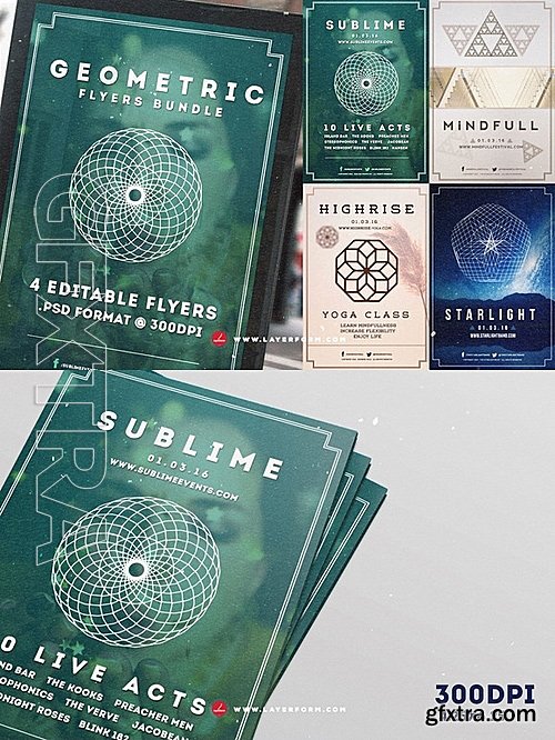 CM - Geometric Flyers Bundle 542425