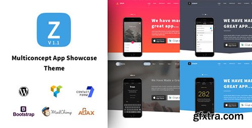 ThemeForest - ZurApp v1.0.0 - Multiconcept App Showcase Theme - 14118539