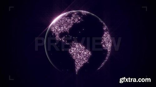 Motion Array - Sparkle Globe Video Footage