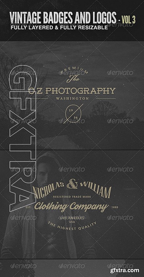 GraphicRiver - Vintage Badges and Logos Vol 3 7395534