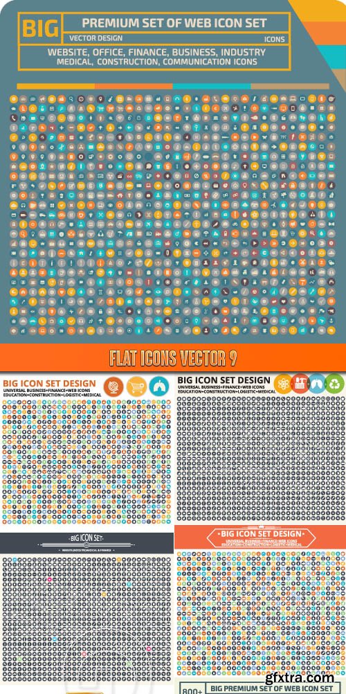 Flat icons vector 9