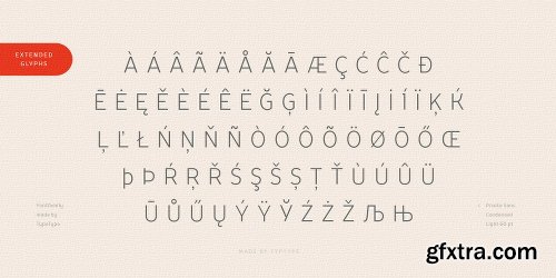 TT Prosto Sans Condensed Font Family - 10 FONT 500$