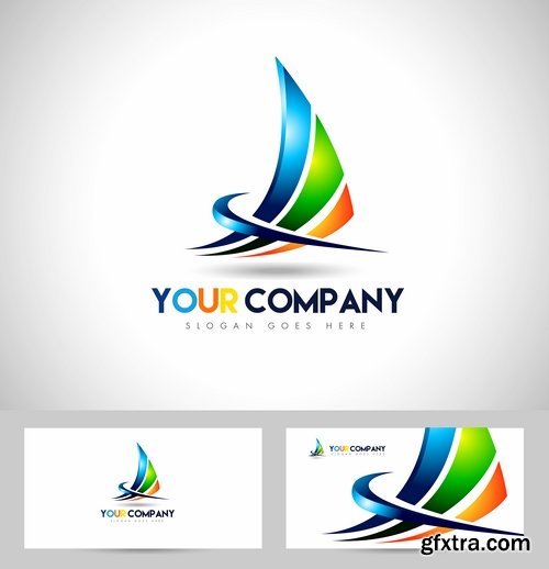 Collection picture vector logo illustration of the business campaign 24-25 EPS