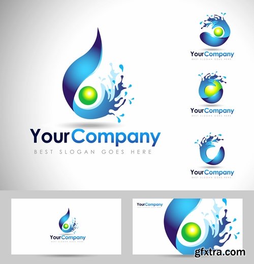 Collection picture vector logo illustration of the business campaign 24-25 EPS