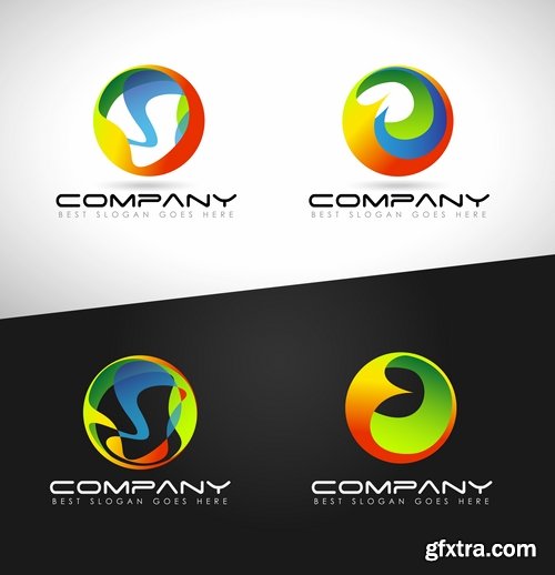 Collection picture vector logo illustration of the business campaign 24-25 EPS