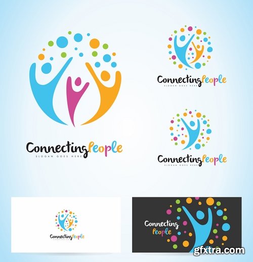 Collection picture vector logo illustration of the business campaign 24-25 EPS