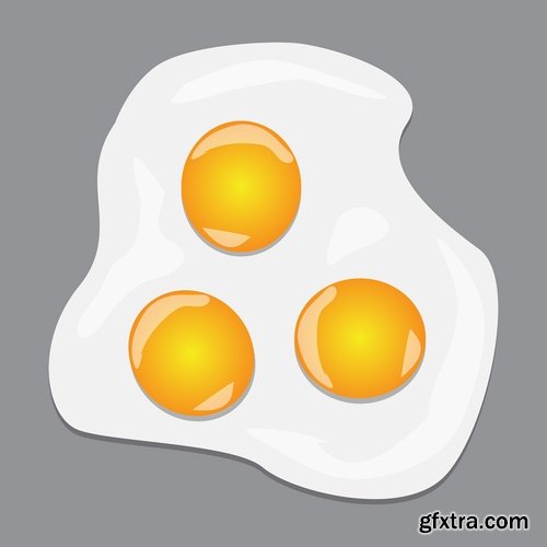 Breakfast Collection of eggs vector image 25 EPS