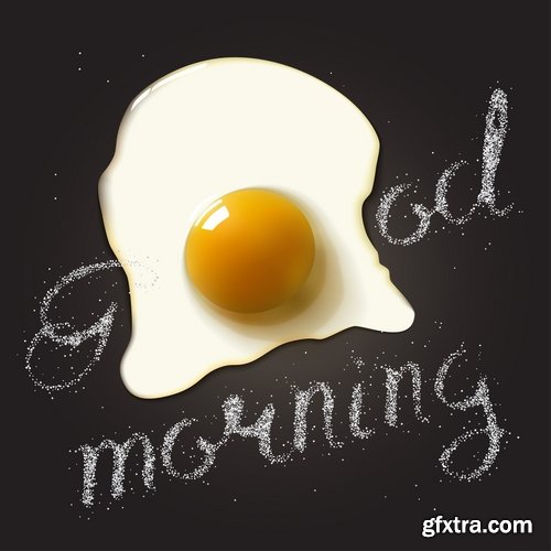 Breakfast Collection of eggs vector image 25 EPS