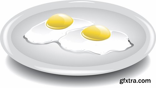 Breakfast Collection of eggs vector image 25 EPS