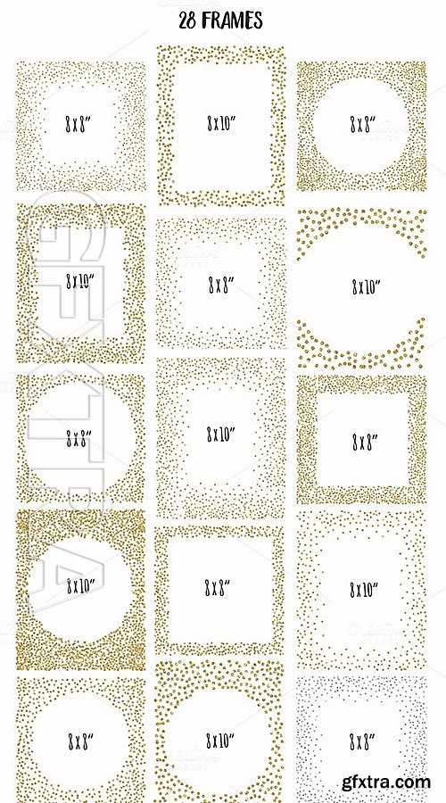 CM - Confetti Bundle Gold Silver Glitter 548449