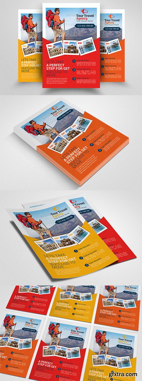 Tour Travel Agency Flyer Template - CM 552389