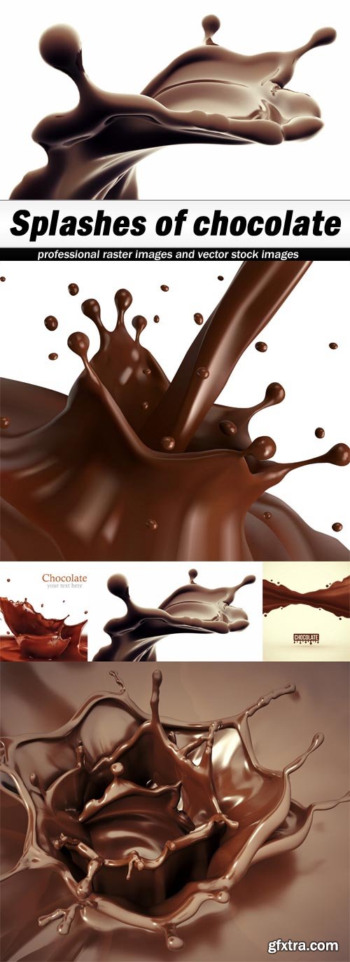 Splashes of chocolate