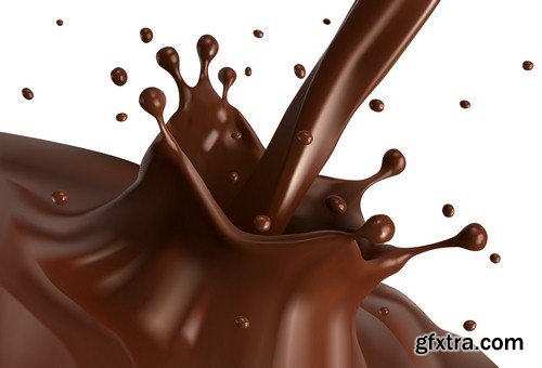 Splashes of chocolate