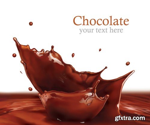 Splashes of chocolate