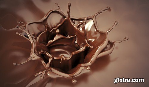 Splashes of chocolate