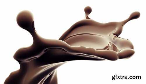 Splashes of chocolate