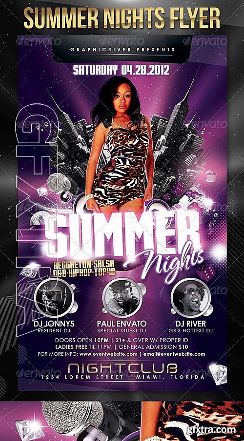 GraphicRiver - Summer Nights Flyer Template 2212425