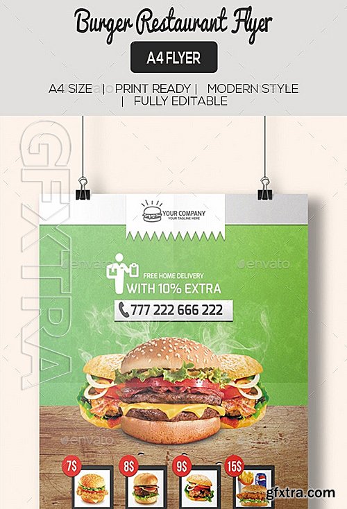 GraphicRiver - Burger Restaurant Flyer Poster 11616775