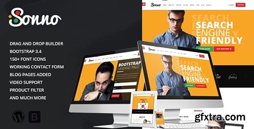 ThemeForest - Sonno v1.0.3 - Startup Marketing Landing Page WP Theme - 13554894