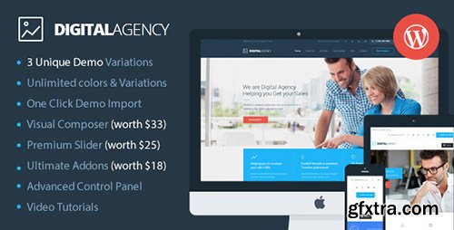 ThemeForest - Digital Agency v2.0 - SEO Marketing WordPress Theme - 11820291