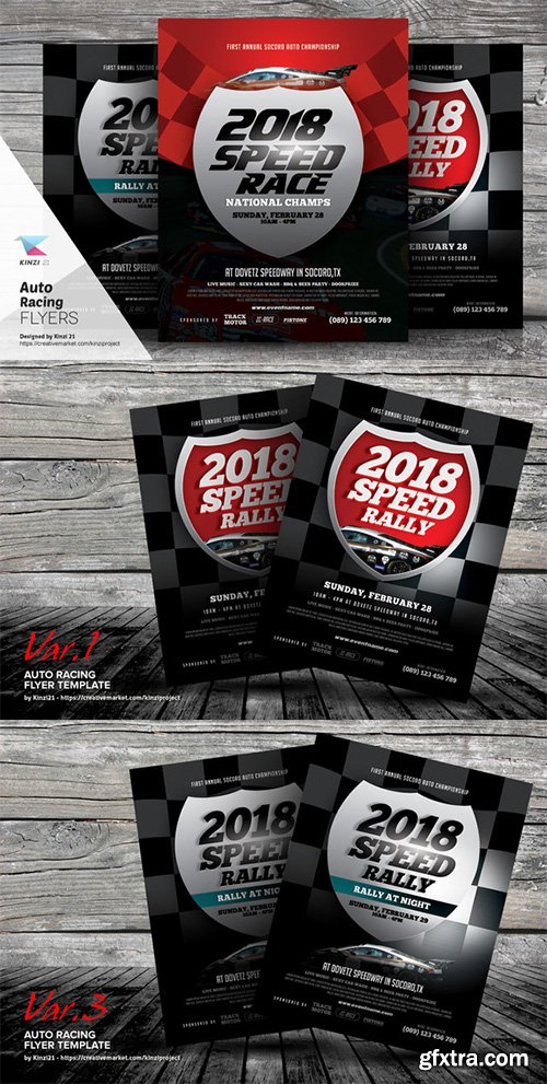 Auto Racing Flyer Templates - CM 552410