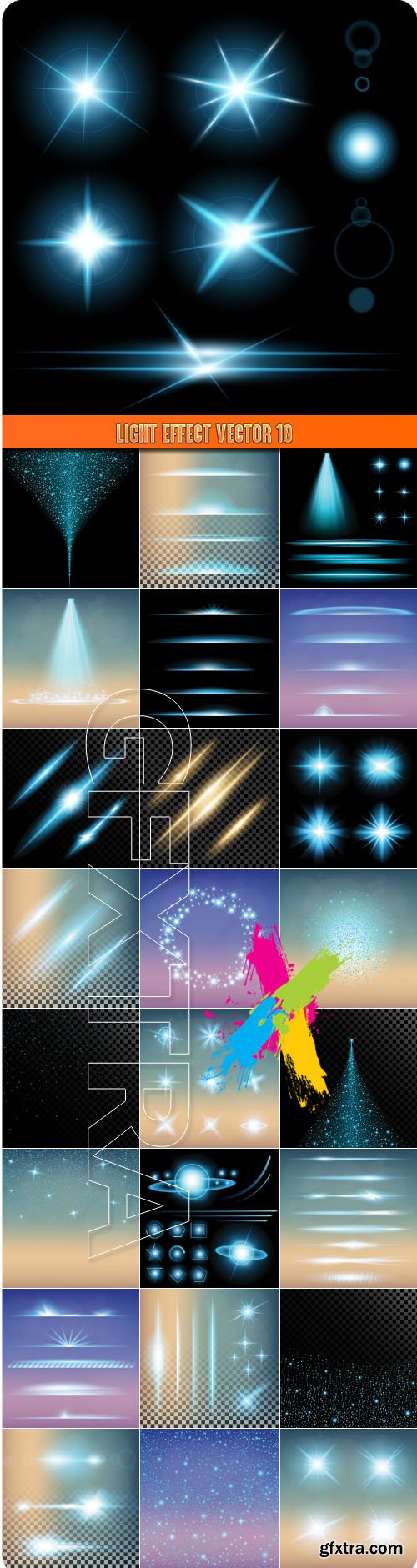 Light effect vector 10