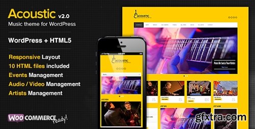 ThemeForest - Acoustic v2.8 - Premium Music WordPress Theme - 3750782