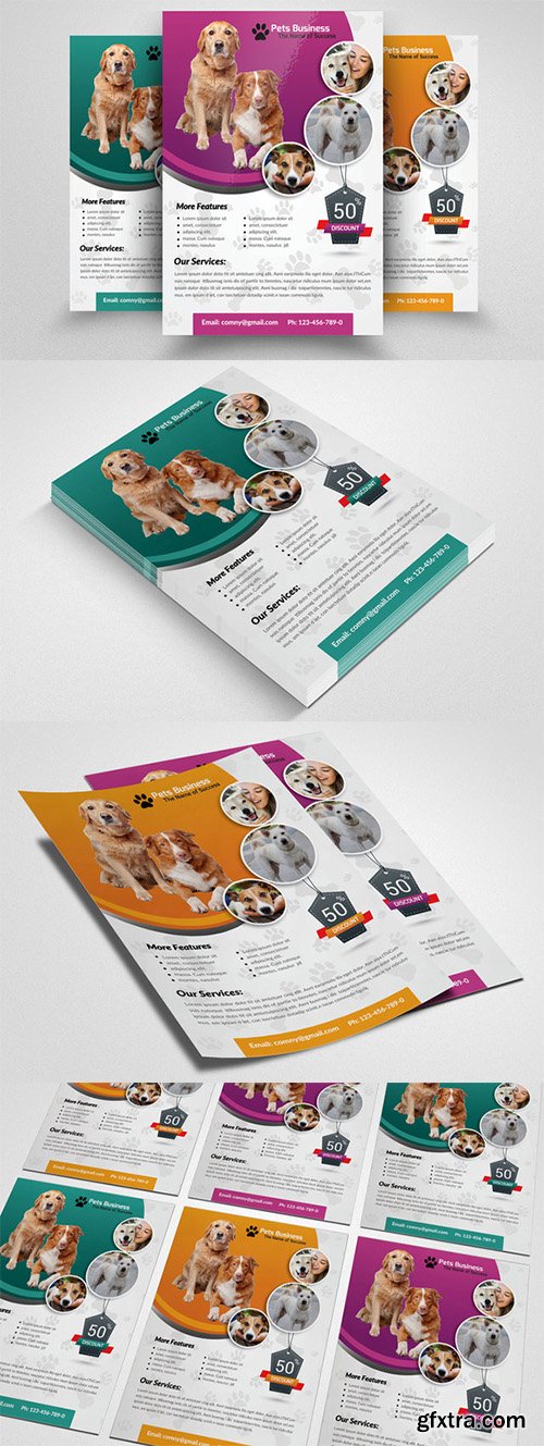 Pet Shop Business Flyer Template - CM 553111