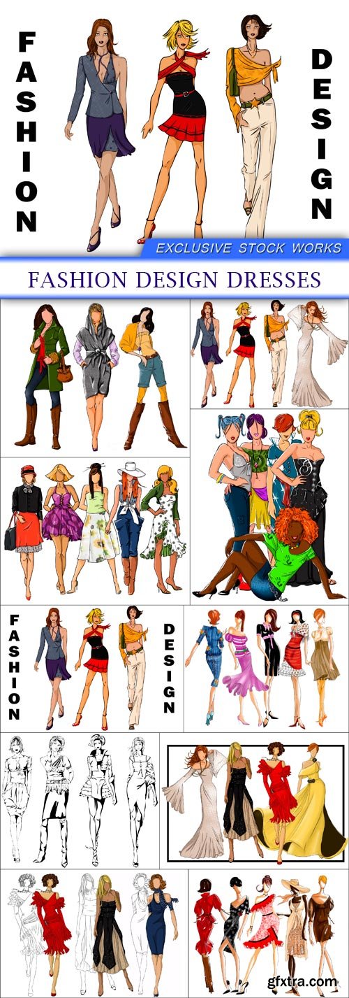 fashion design dresses 10X JPEG