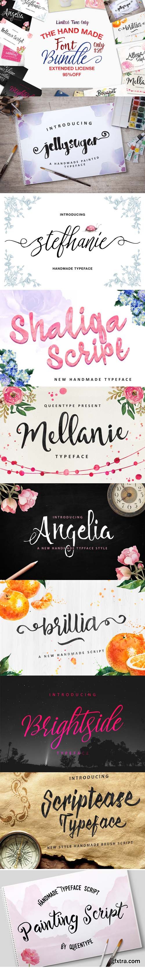 CM - Handmade Fonts Bundle - 95% OFF