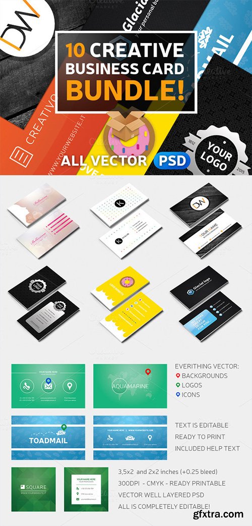 10 Creative Business Card Bundle! - CM 165033