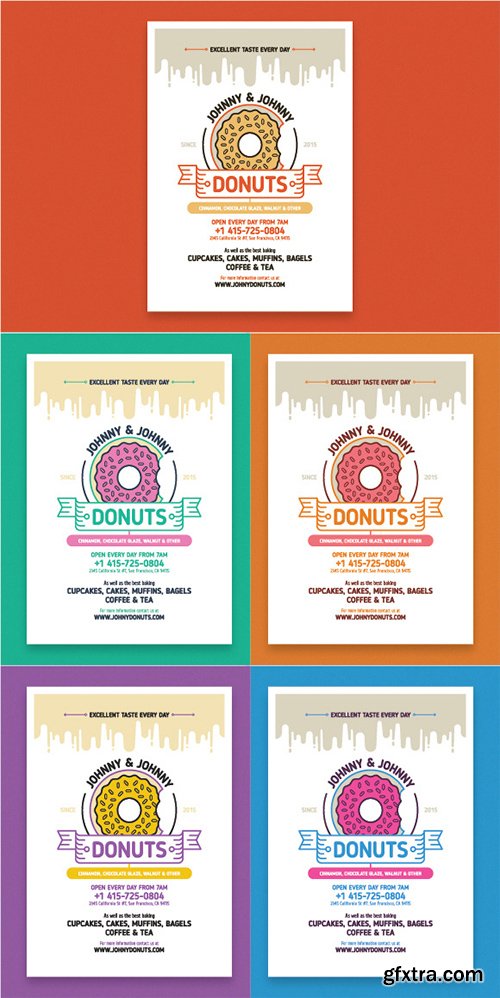 Donuts poster template - CM 168085