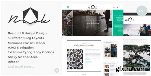 ThemeForest - Brook v1.5.2 - Light & Responsive WordPress Blog Theme - 11171592