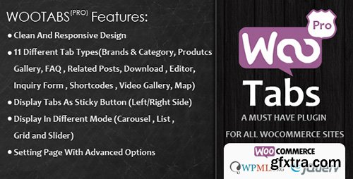 CodeCanyon - Woocommerce Tabs Pro v1.9.1 - Extra Tabs for Product Page - 8218941