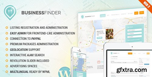 ThemeForest - Business Finder v2.26 - Directory Listing WordPress Theme - 5443578