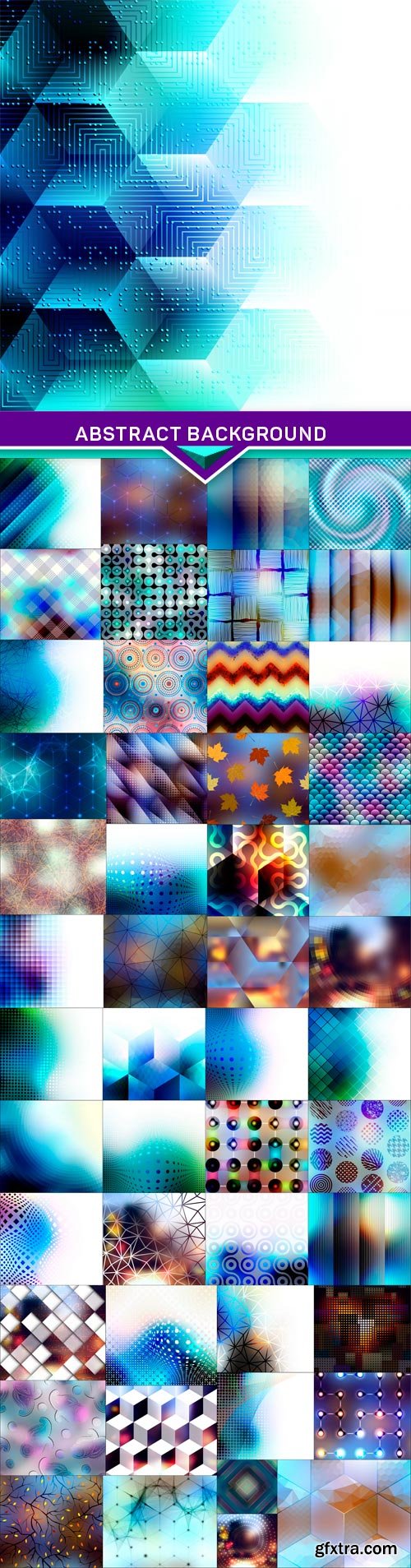 Abstract cubes pattern on blurred background 50x EPS