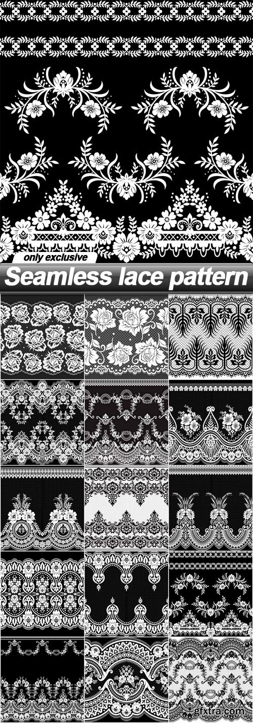 Seamless lace pattern - 15 EPS