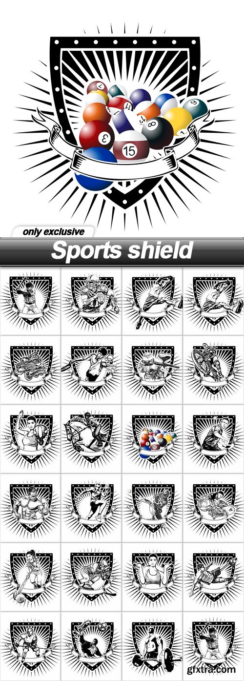 Sports shield - 23 EPS