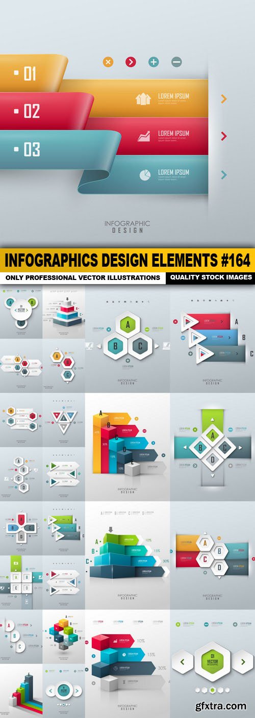 Infographics Design Elements #164 - 25 Vector